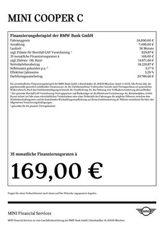 MINI Cooper C DAB LED Parkassistent Shz