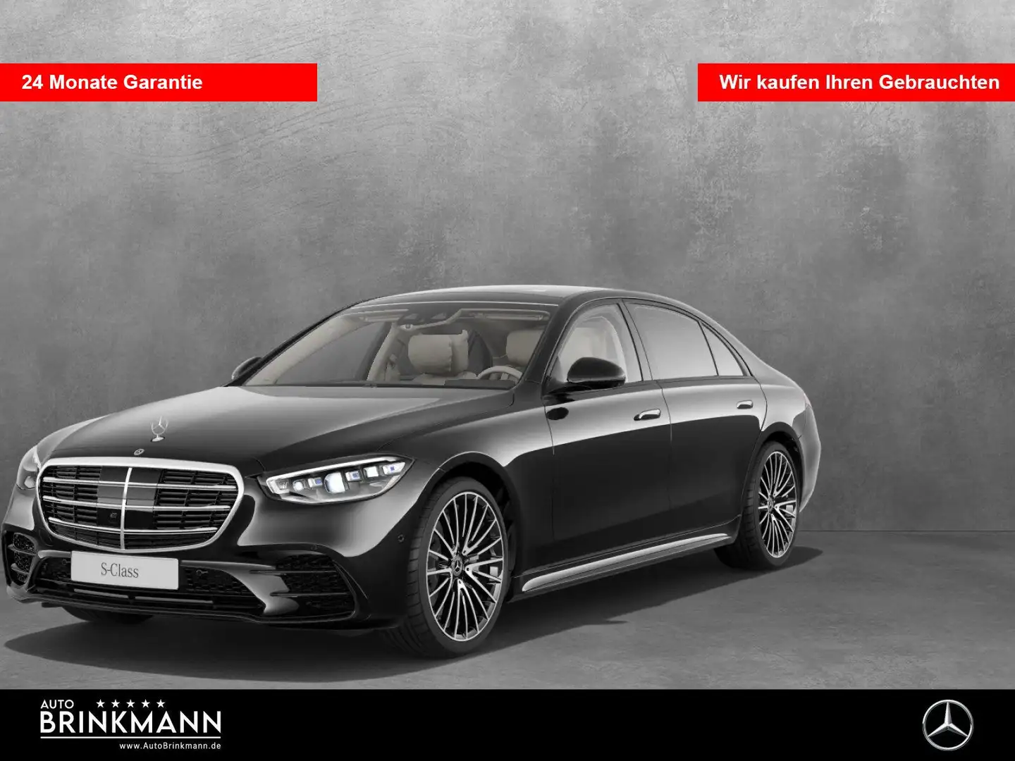Mercedes-Benz S 450 S 450d 4M LANG AMG/Pano/DigitalLight/Burmester SHZ Schwarz - 1