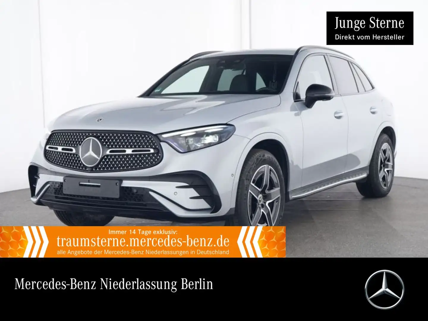 Mercedes-Benz GLC 300 e 4M AMG+NIGHT+360+AHK+SITZKLIMA+KEYLESS Silber - 1