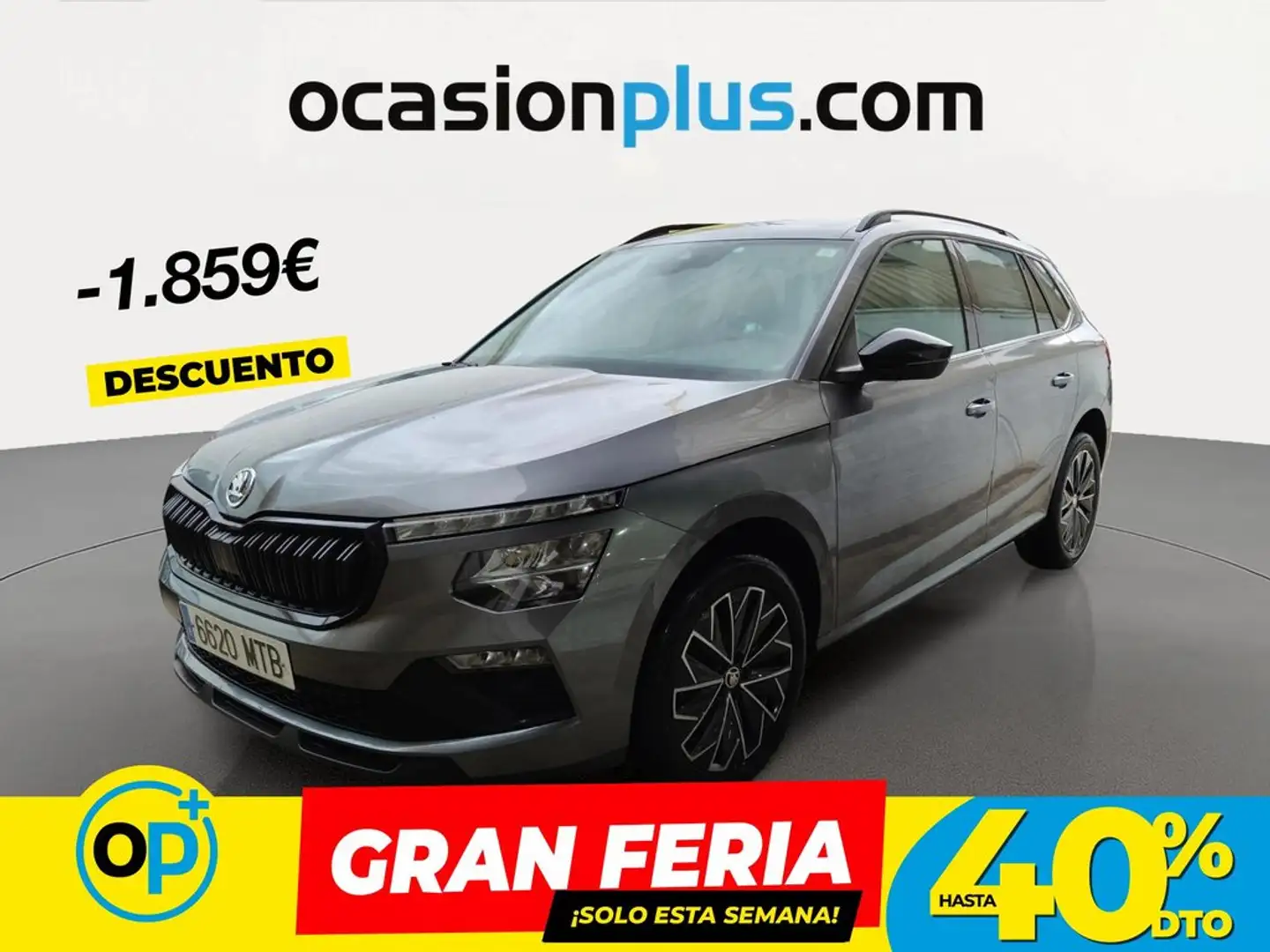 Skoda Kamiq 1.0 TSI Design DSG7 85kW Gris - 1