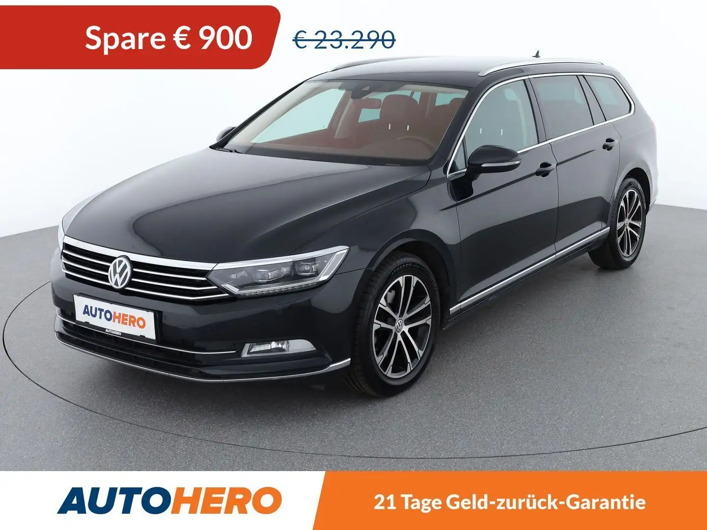 Volkswagen Passat 2.0 TDI Highline BlueMotion Aut. *LED*ACC*SPUR*TOT Schwarz - 1