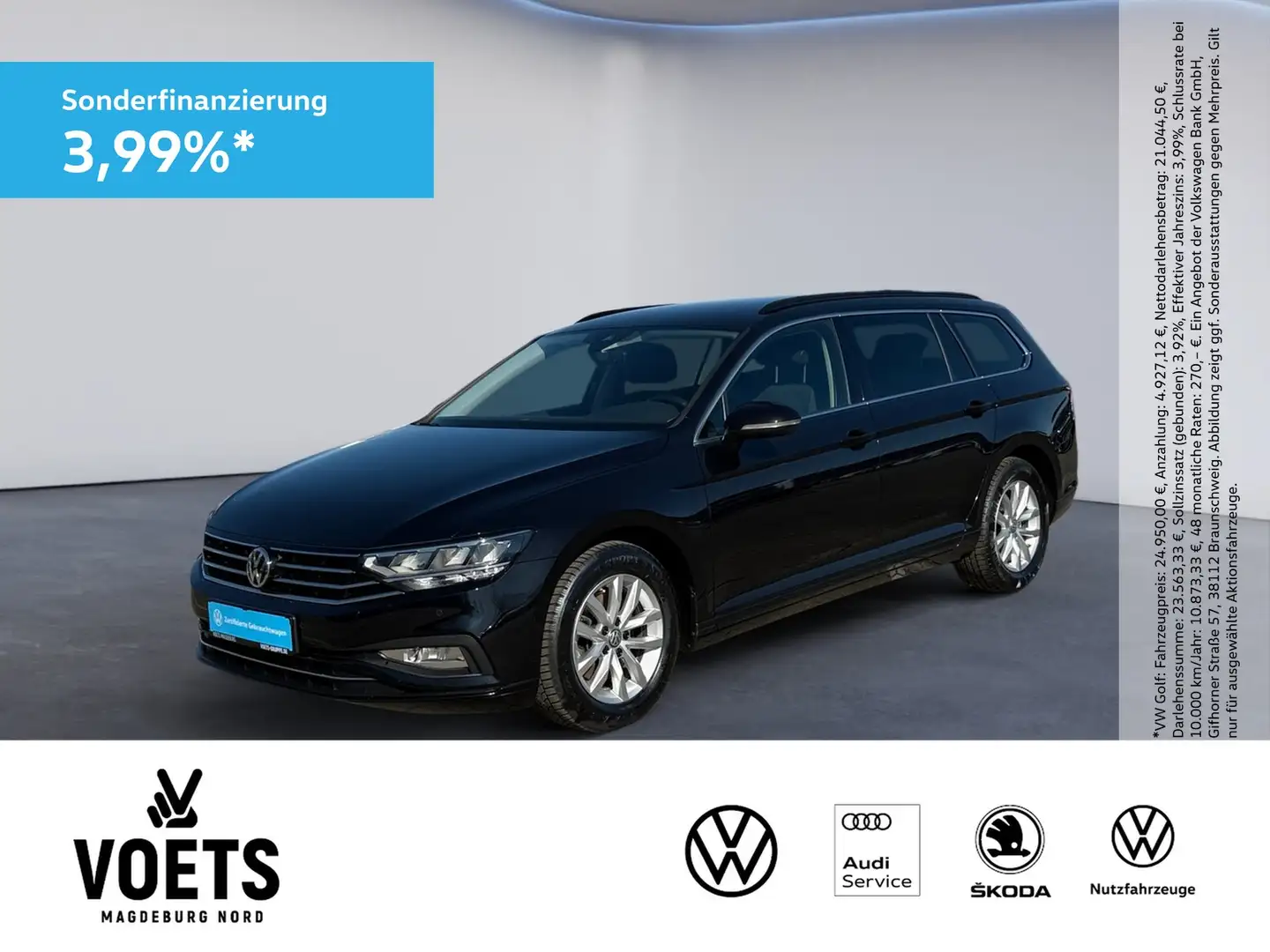 Volkswagen Passat Variant 2.0TDI BUSINESS LED+AHK+Navi Nero - 1