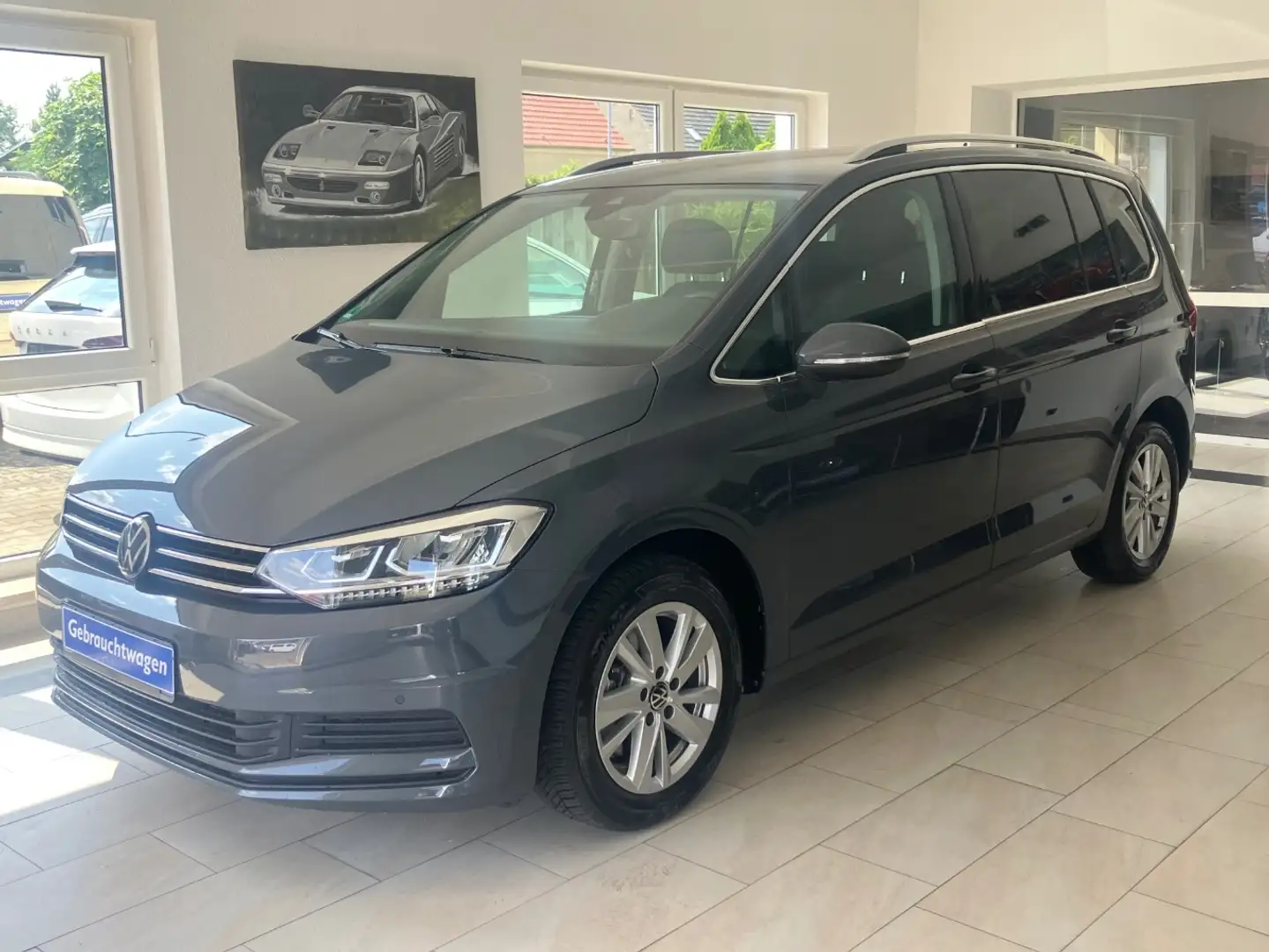Volkswagen Touran 1.5 TSI Comfortl. DSG Kamera LED ACC DAB Grau - 1