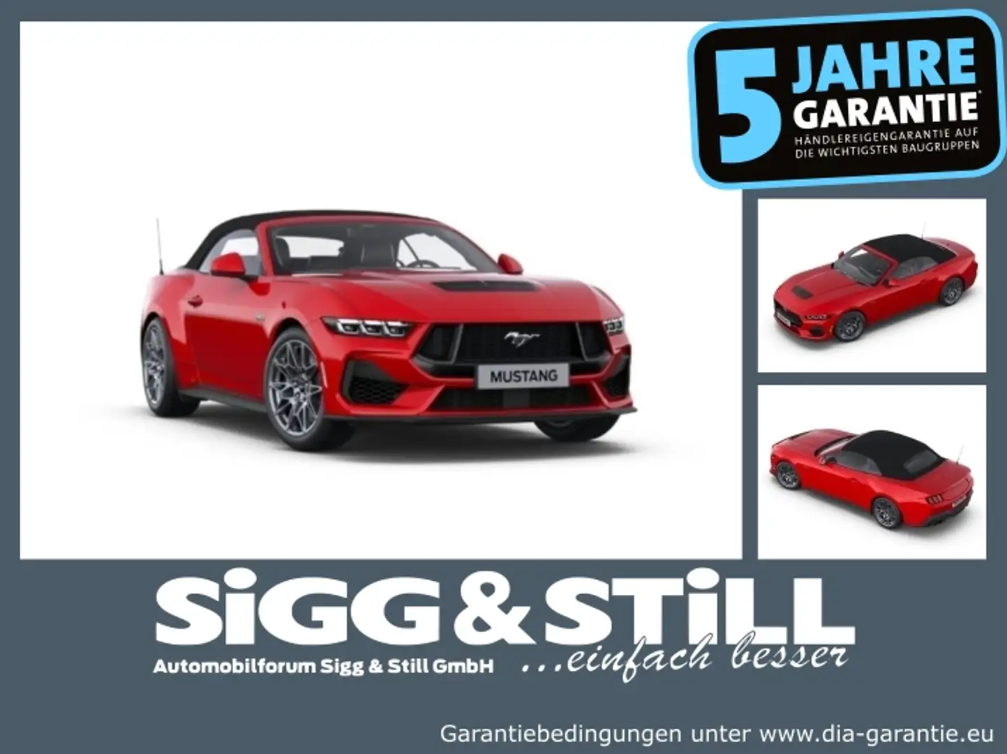 Ford Mustang Convertible GT 5.0 IACC*B&O*BLIS*CAM*LED Rot - 1