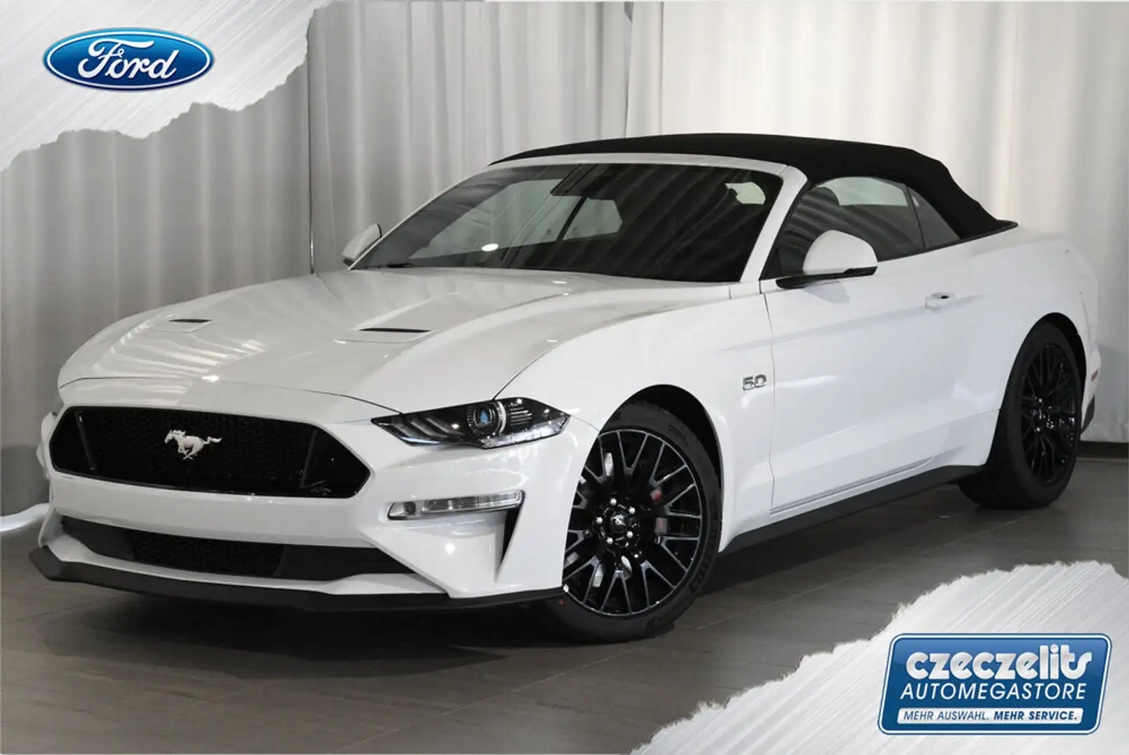 Ford Mustang Convertible GT Weiß - 1
