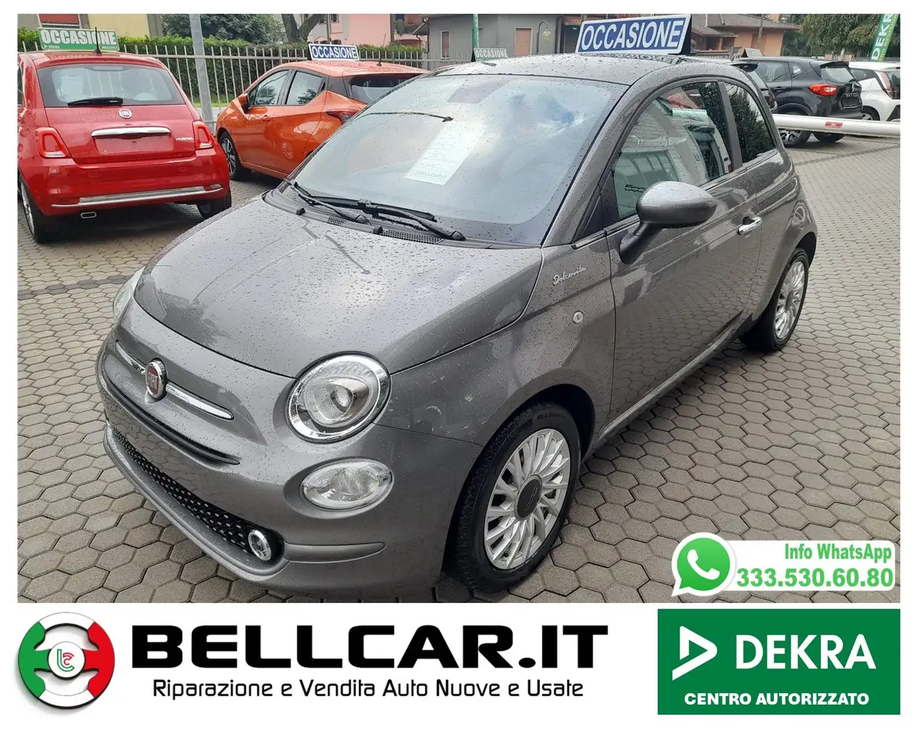 Fiat 500 500 1.0 hybrid Dolcevita 70cv Grijs - 1