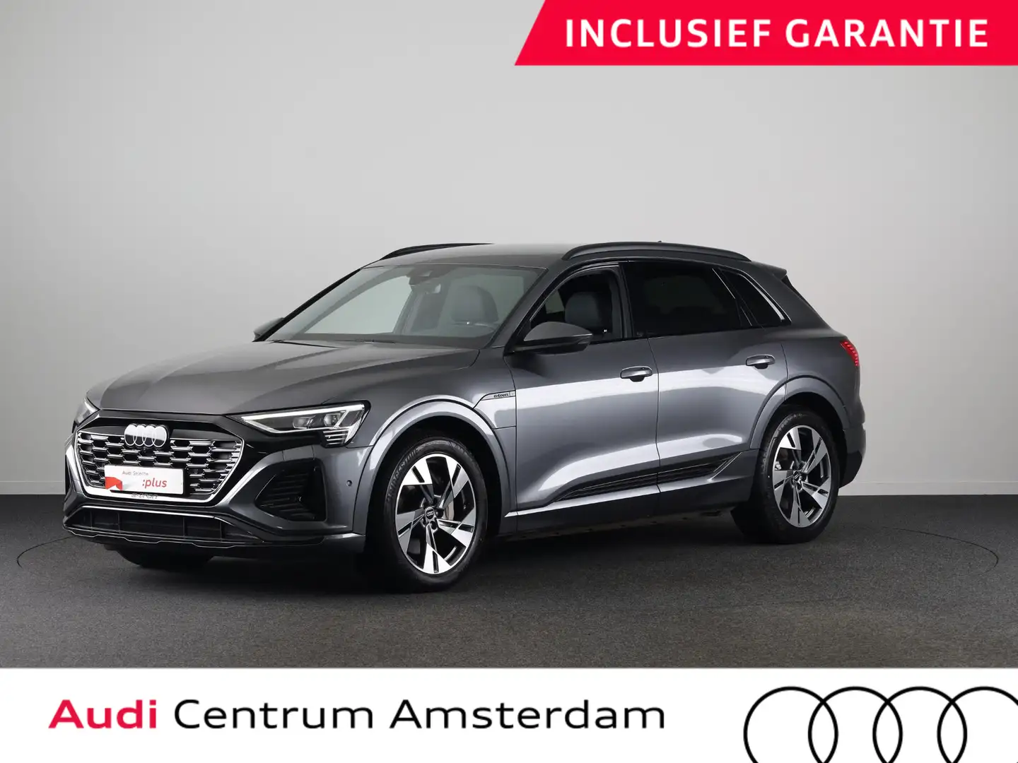 Audi Q8 e-tron 50 quattro S Edition 95 kWh 340pk| SoH 95% | Lucht Gris - 1