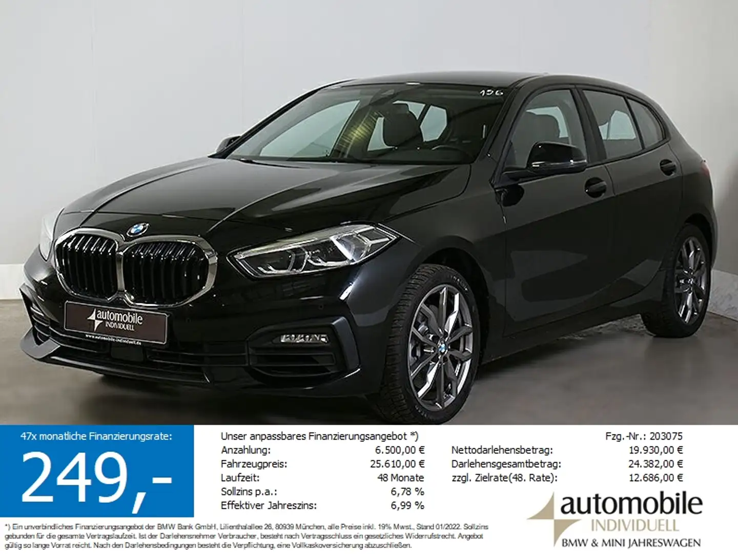 BMW 120 i A Advantage LED DAB Hifi LiveCockpitProfes. Negro - 1
