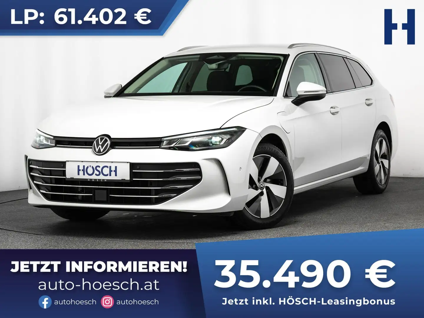 Volkswagen Passat Variant PHEV HEAD-UP AHK MASSAGE ASSISTENZ Weiß - 1