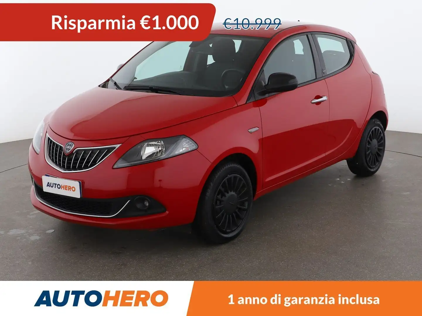 Lancia Ypsilon 1.0 Mild-Hybrid Silver 69 CV MHEV Rood - 1