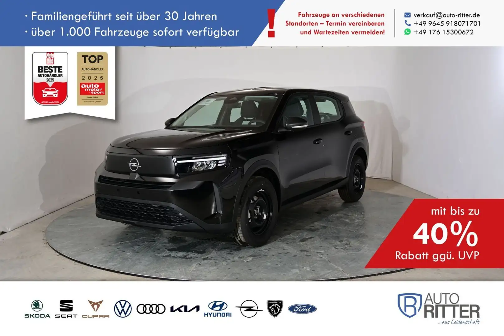 Opel Frontera Edition LED|Carplay|Klima|PDC|SHZ Schwarz - 1