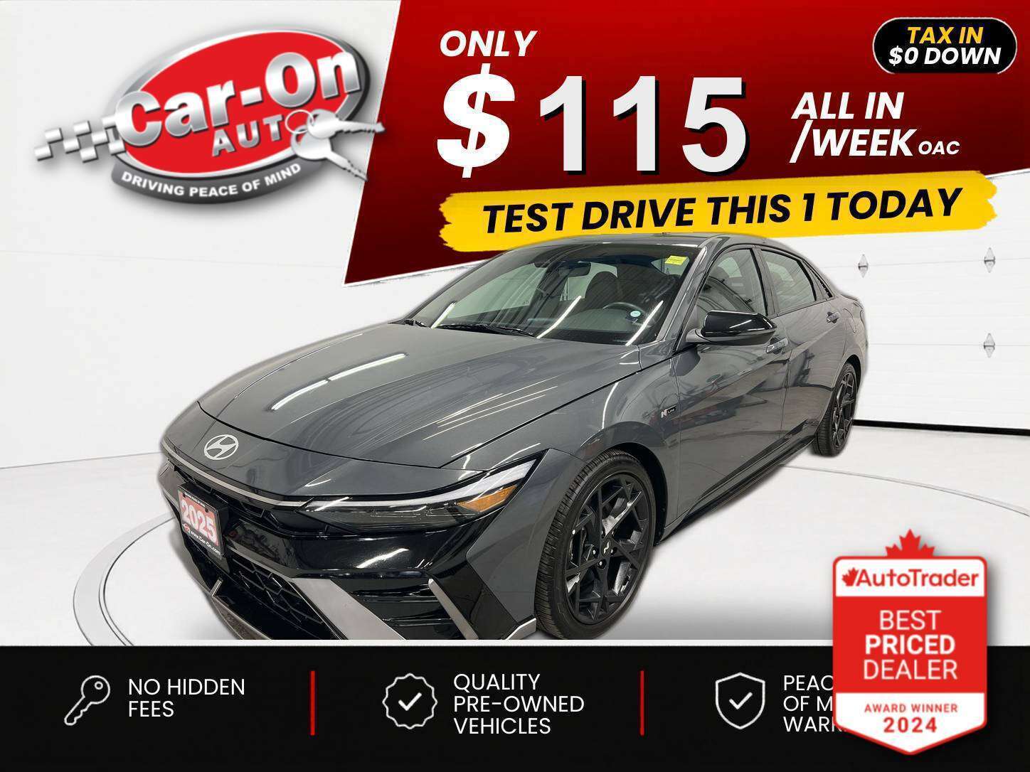 Gray 2025 Hyundai Elantra Sedan Front-Wheel Drive Automatic