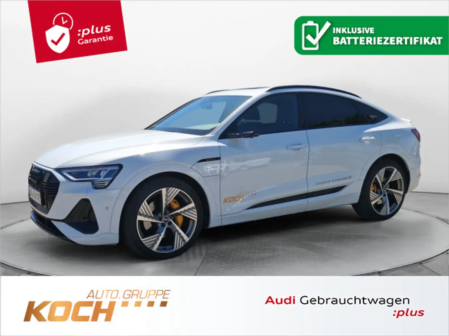 Audi e-tron 55 quattro S-Line black edition Blanc - 1