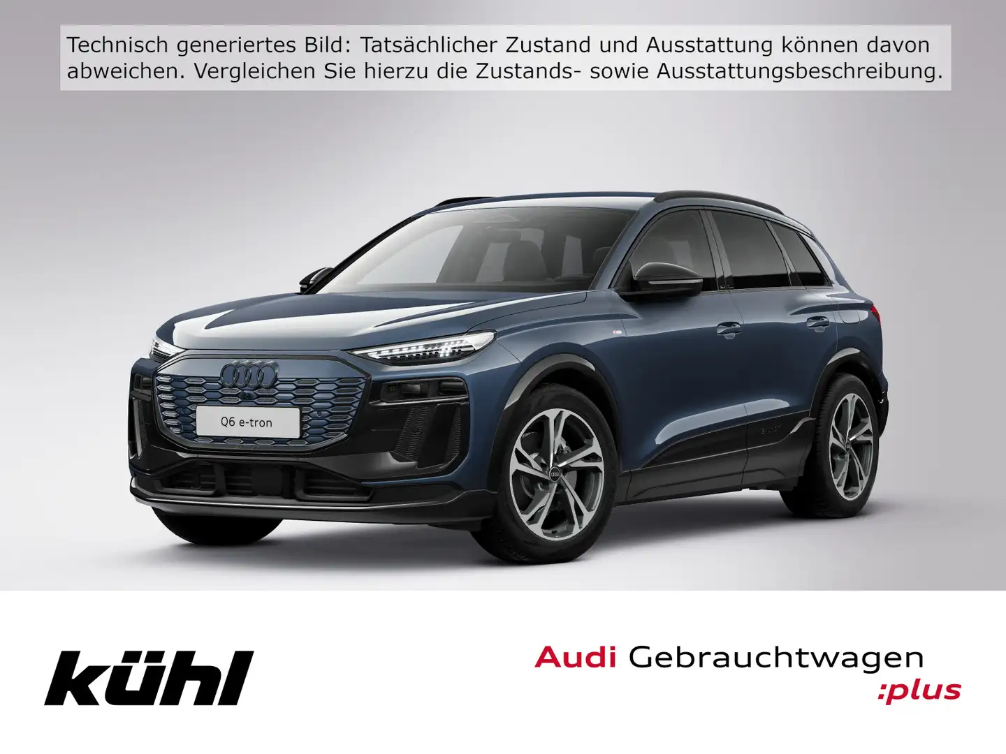Audi Q6 e-tron Q 285 kW/95 KWH S line Wärmepumpe/Memo Blau - 1