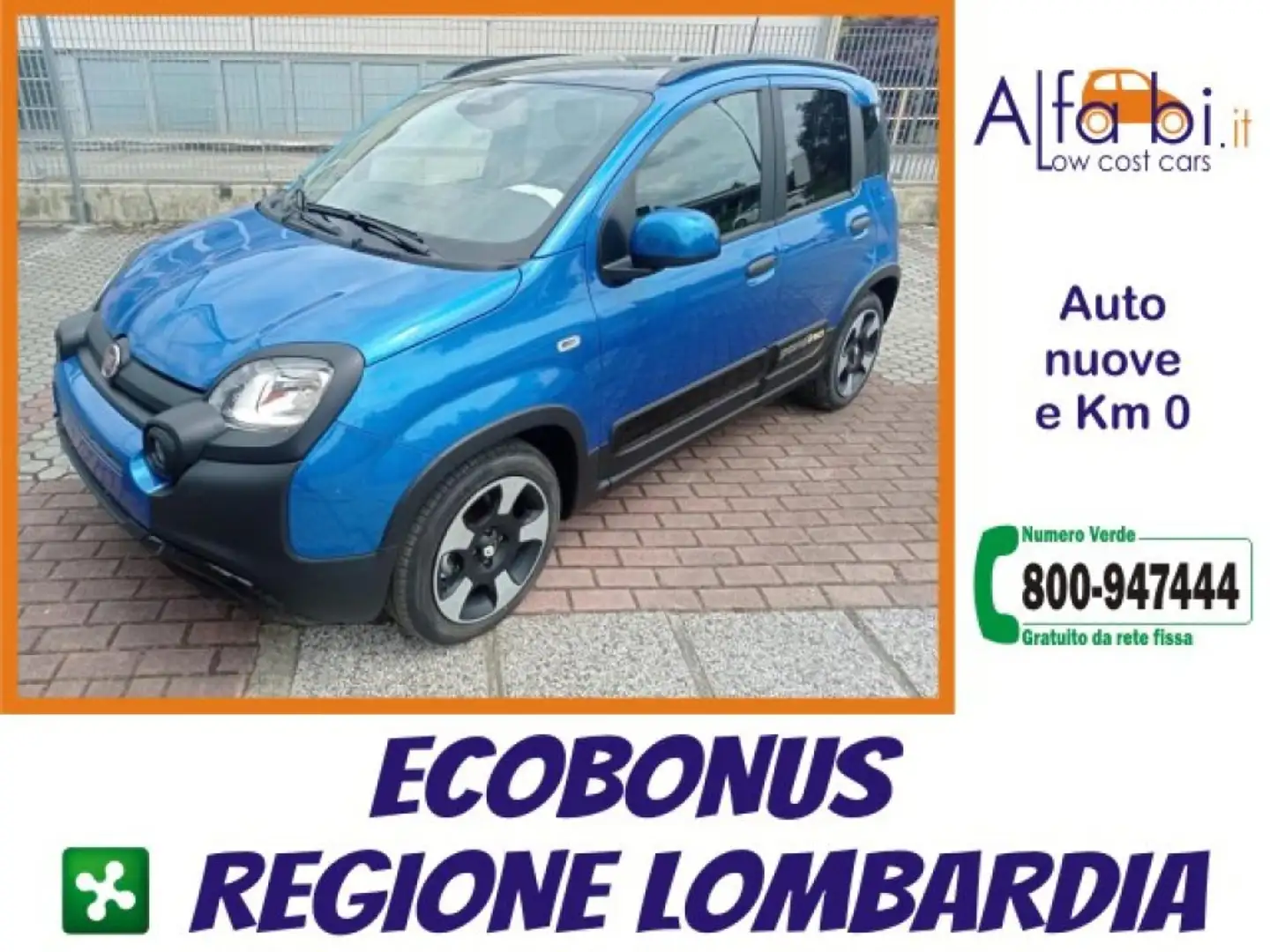 Fiat Panda 1.0 FireFly 70CV Hybrid Pandina (Cross Look) Blu/Azzurro - 1