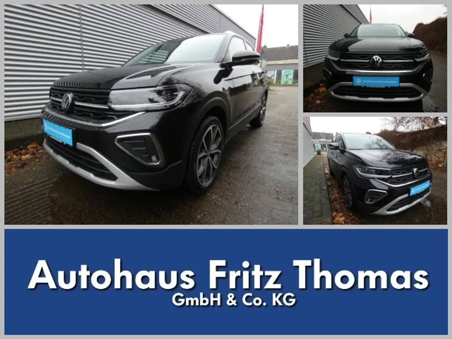 Volkswagen T-Cross 1.0 TSI DSG Style LED-Matrix RKamera Navi Klima Schwarz - 1