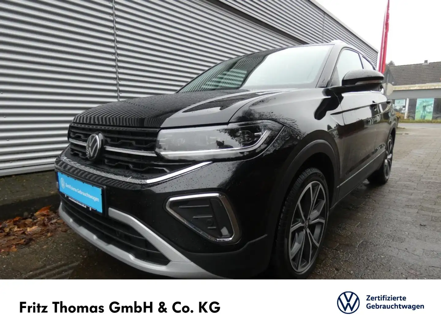 Volkswagen T-Cross 1.0 TSI Style AHK LED-Matrix RKamera Navi Klima Schwarz - 2