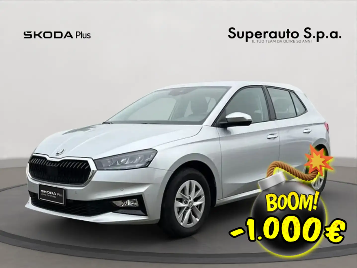 Skoda Fabia 1.0 MPI EVO 80 CV Selection Argento - 1