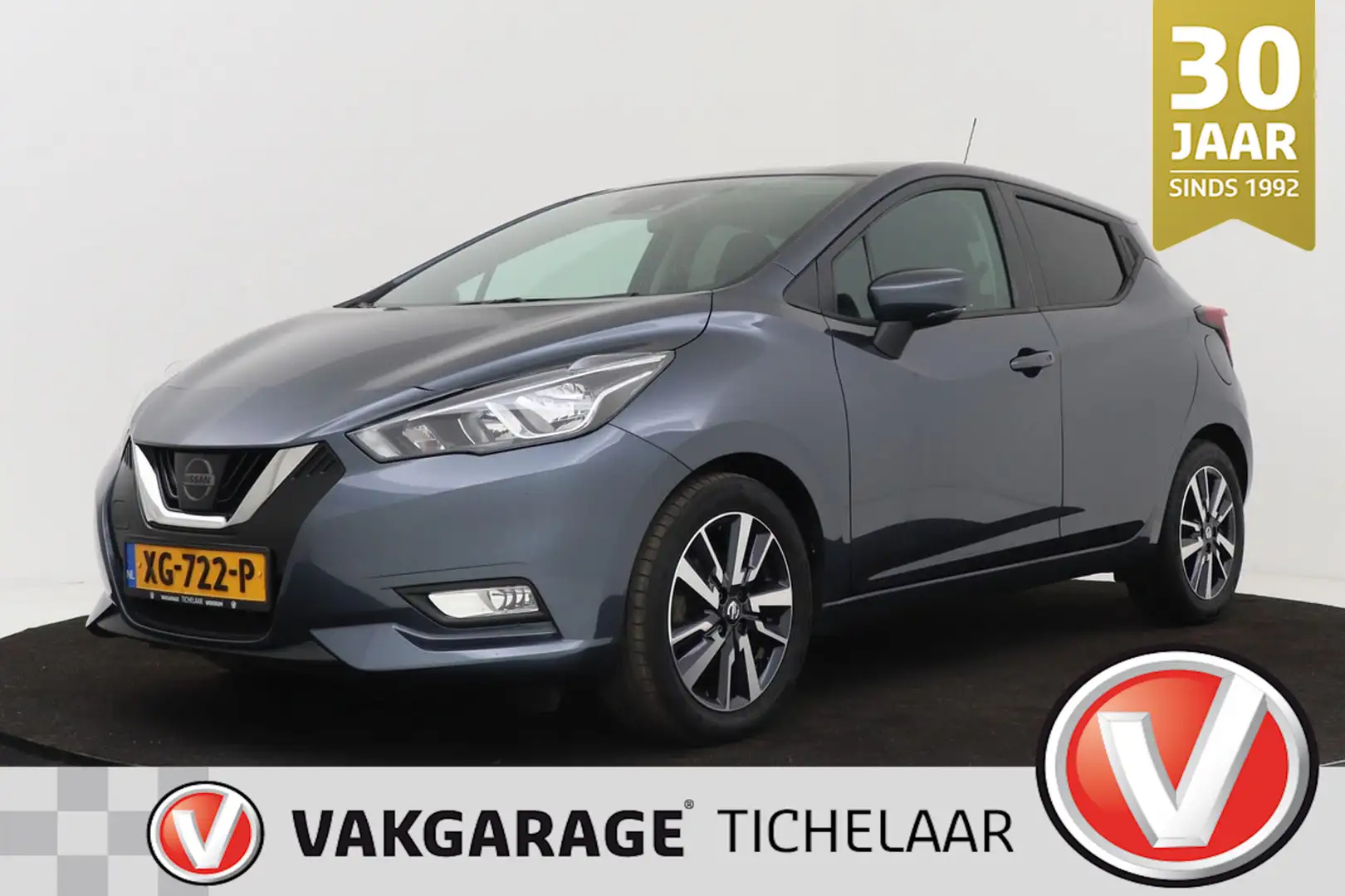 Nissan Micra 0.9 IG-T N-Connecta | Navigatie | Org NL | Climate Gris - 1