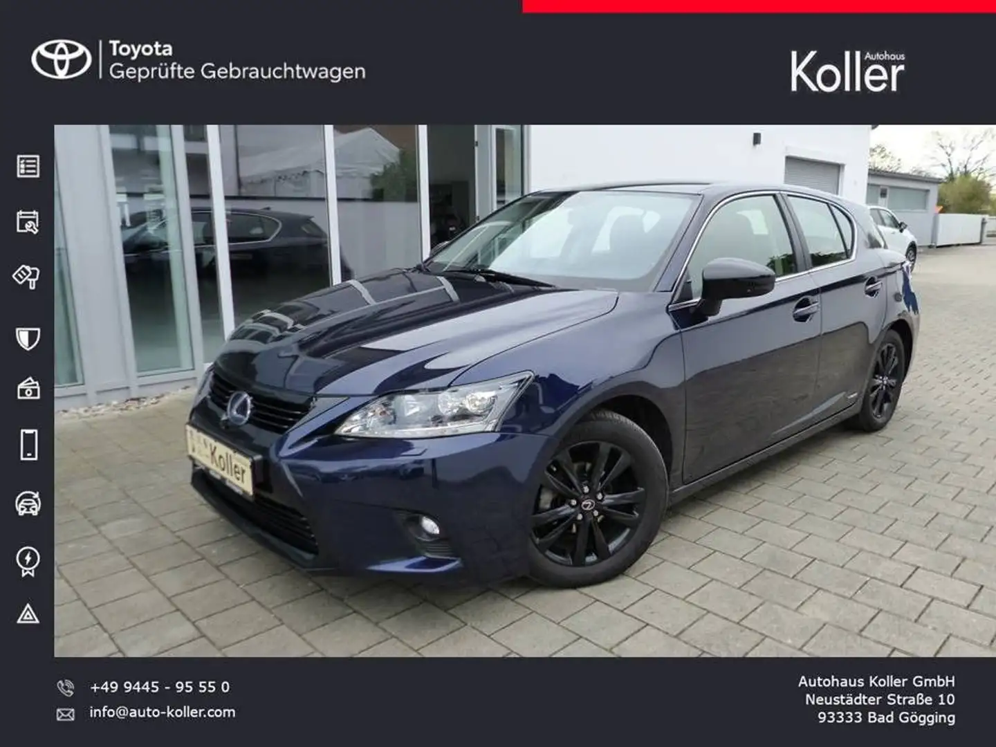 Lexus CT 200h Executive Line LED Navi SHZ PDC Kamera Bleu - 1
