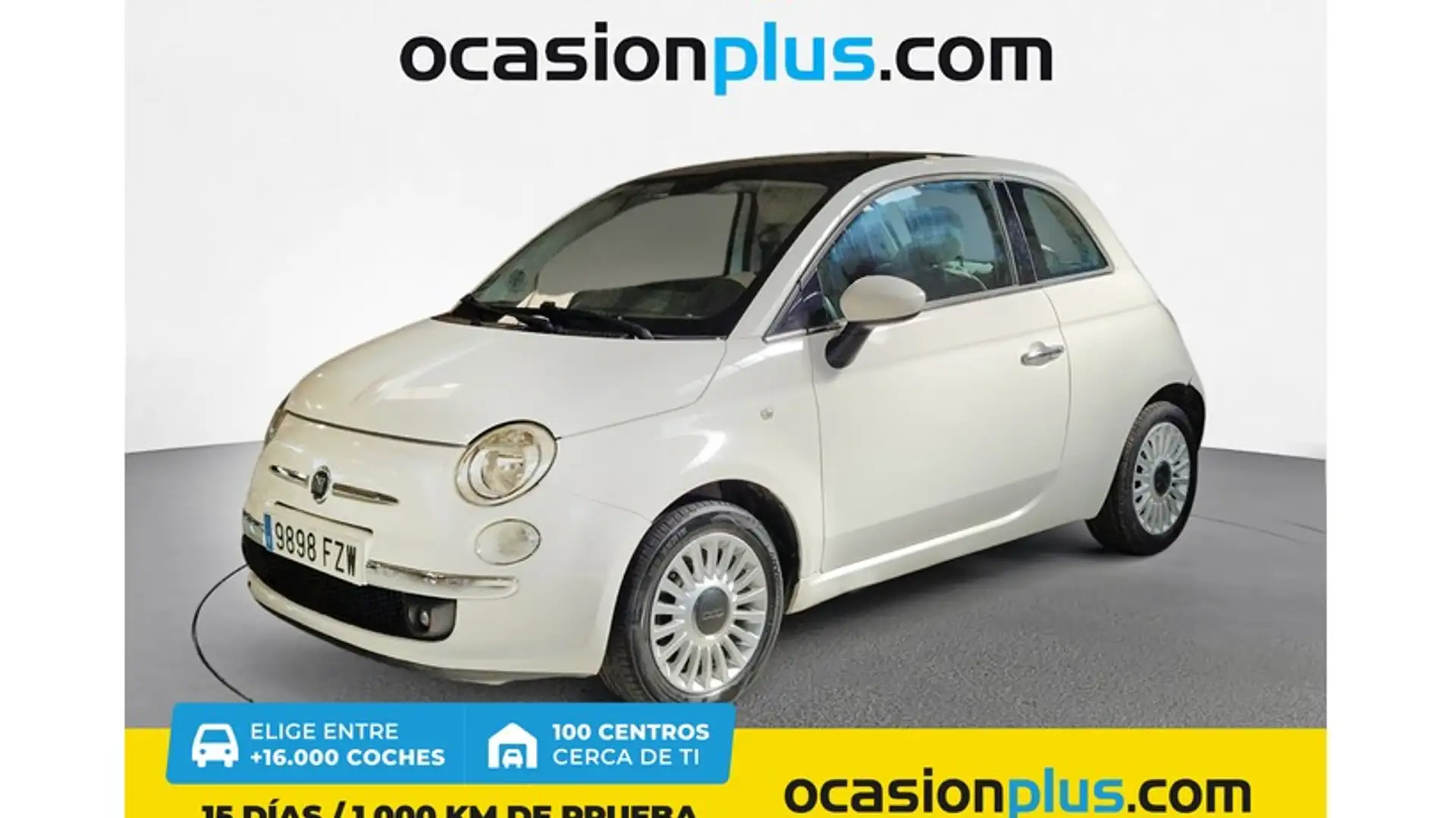 Fiat 500 1.2 Lounge Blanc - 1