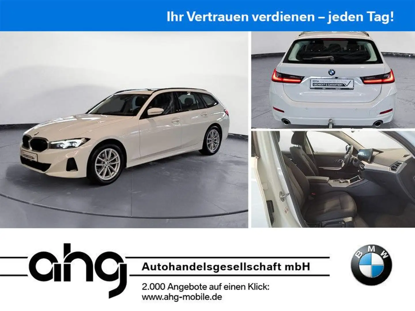 BMW 318 i Touring Panorama AHK LED NAVI SHZ bijela - 1