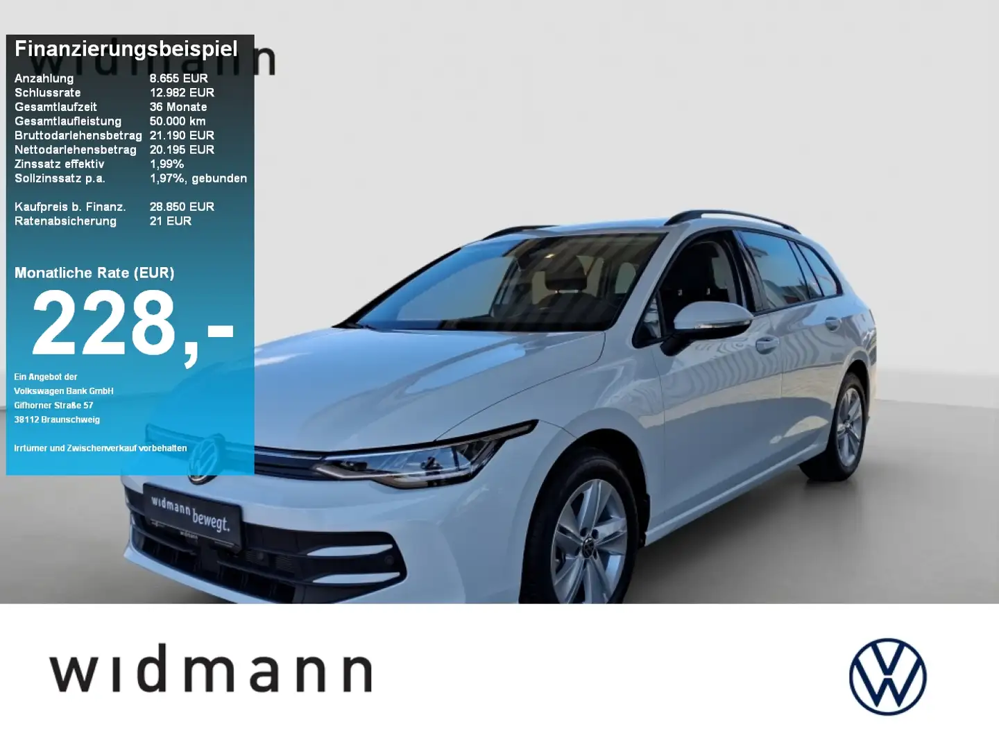 Volkswagen Golf Variant Life 1.5 TSI 115 PS AHK NAVI ACC Standheizung Wit - 1