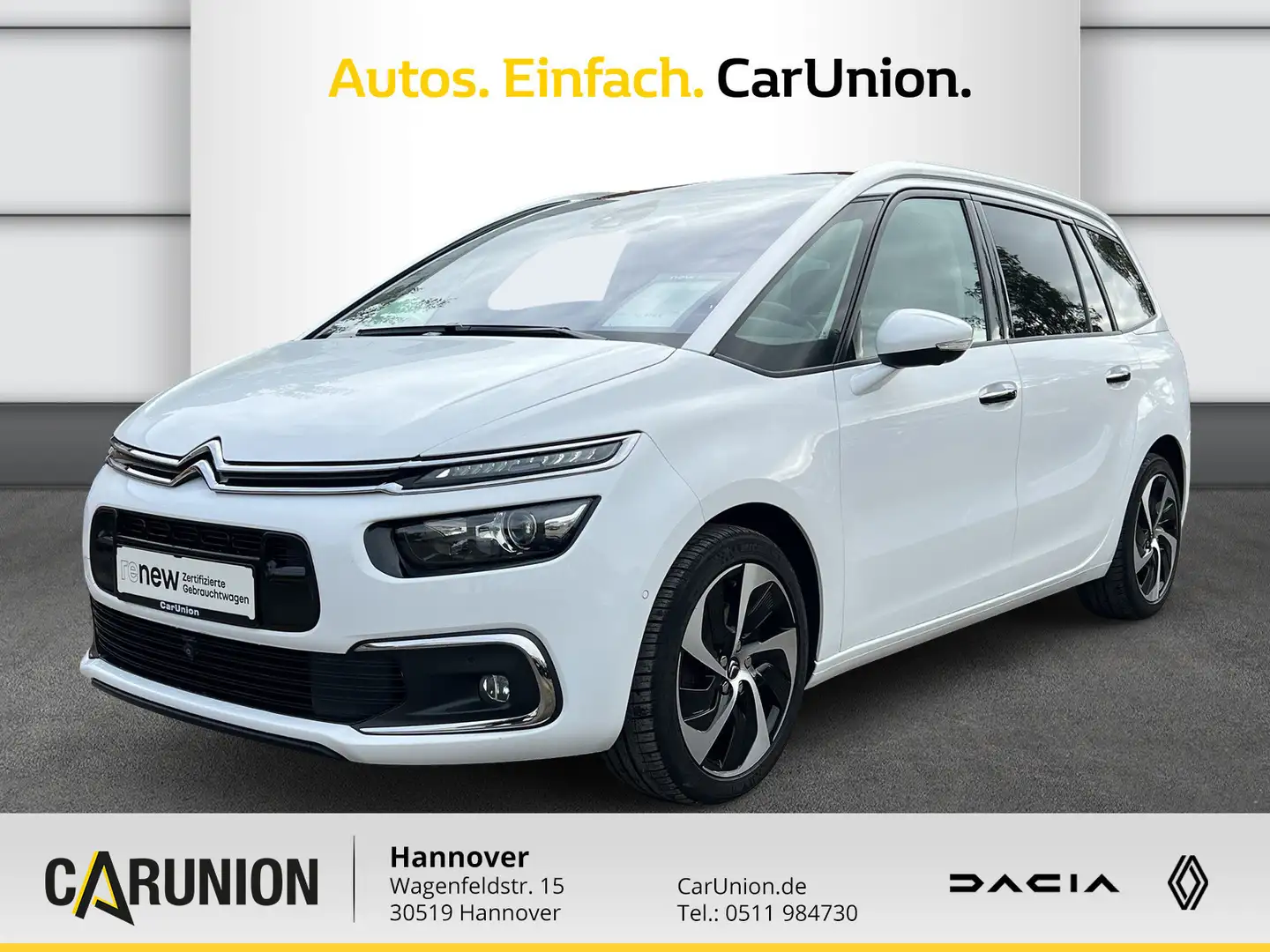Citroen C4 Picasso Grand C4 Picasso Blue HDI 150 EA T6 Shine Weiß - 1