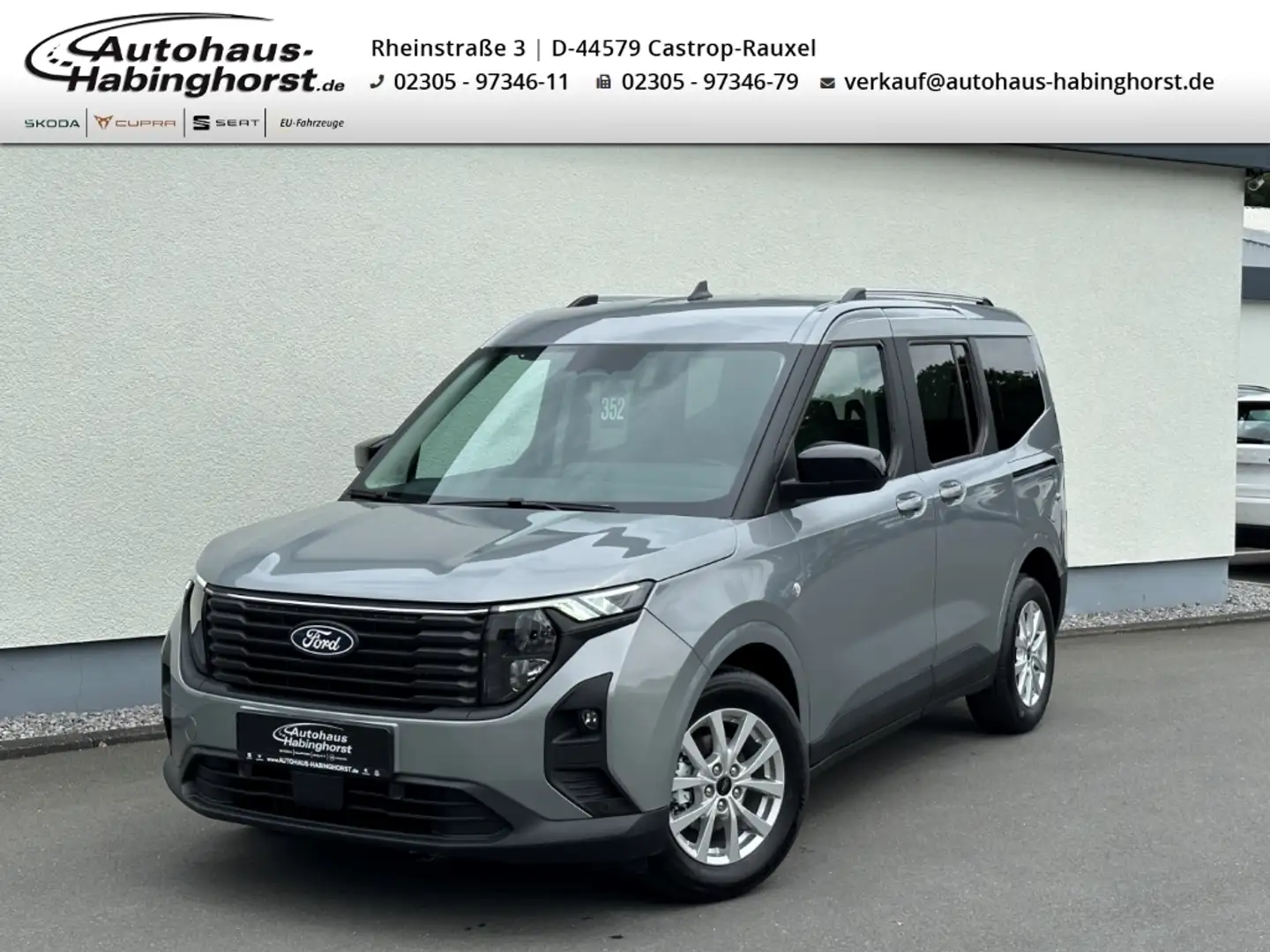 Ford Tourneo Courier 1.0 EcoBoost Titanium PDC Shz Keyfree Plateado - 1