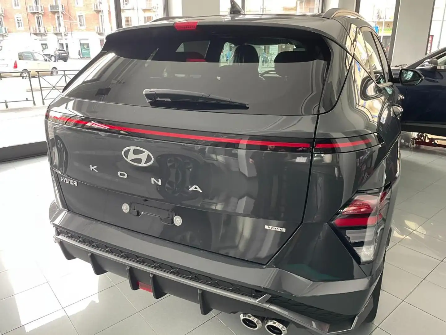 Hyundai KONA 1.6 gdi hev NLine 2wd 129cv dct Grijs - 2