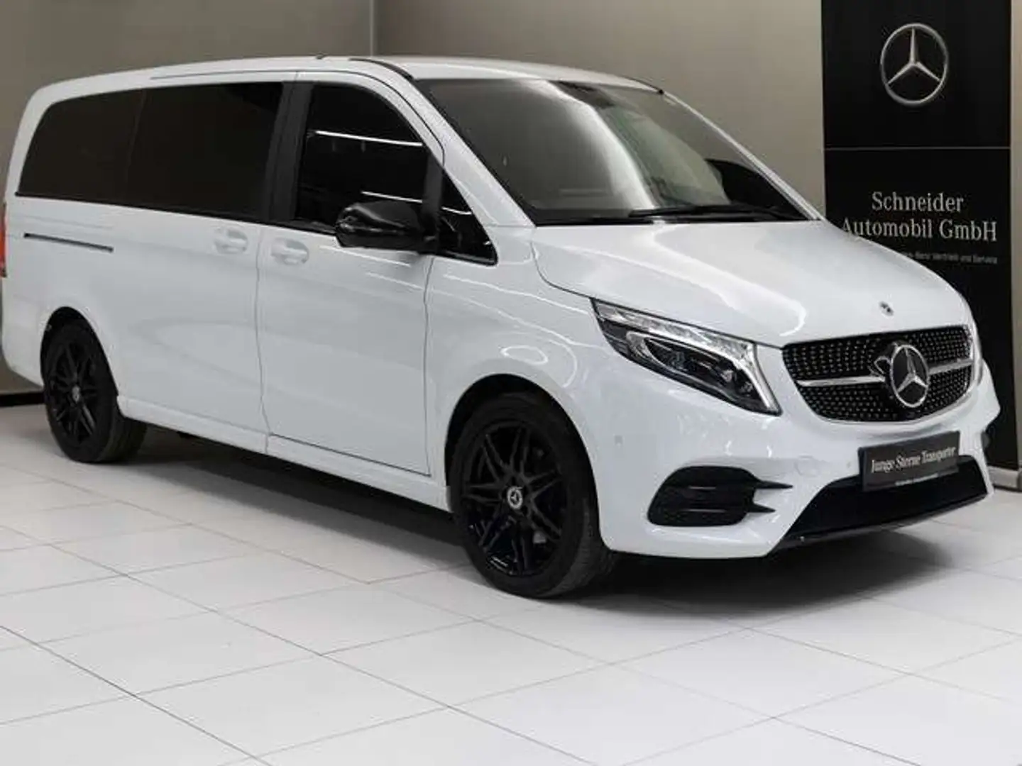 Mercedes-Benz V 300 d 4MATIC AVANTGARDE Lang Pano el.Schiebe Weiß - 1