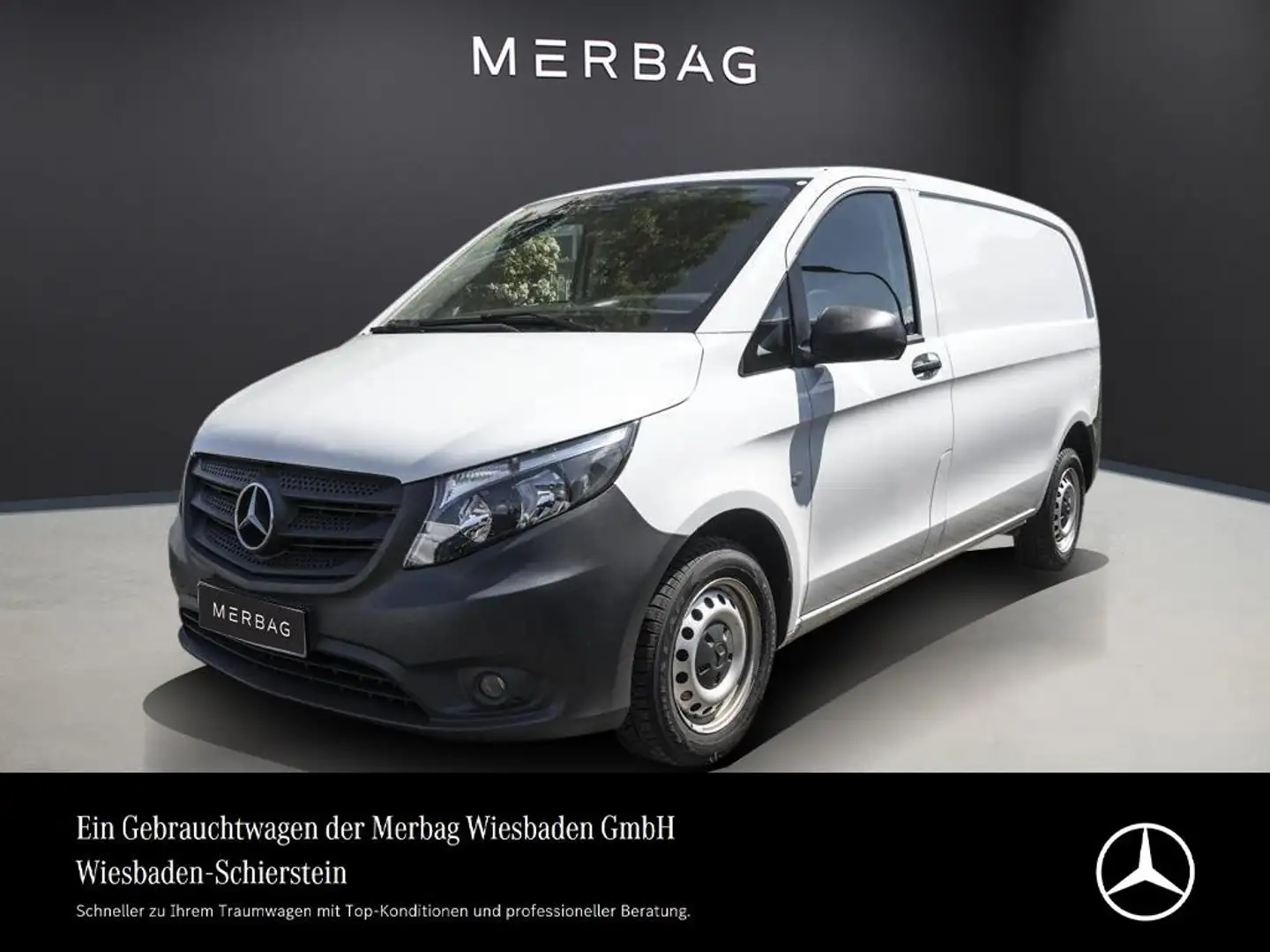 Mercedes-Benz Vito 114 Kasten Kom. Aut. SHZ Navi Klima Temp. Blanc - 1
