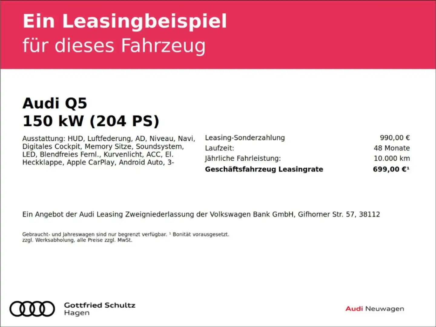 Audi Q5 Sportback 2.0 TDI quattro Matrix LED+Kamera+AHK Schwarz - 2