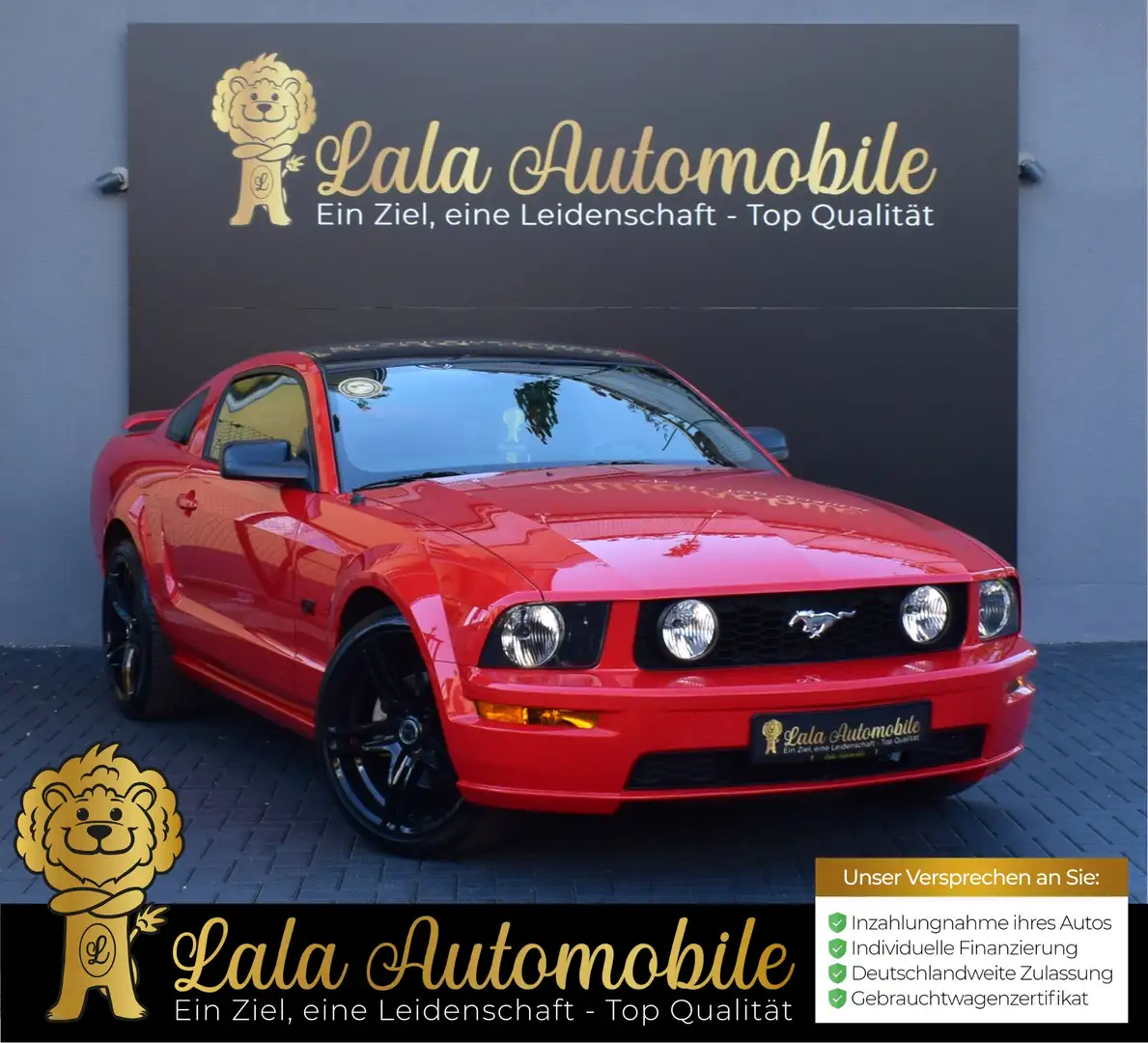 Ford Mustang GT 4.6 V8 SHELBY TEMPOMAT KLIMA 1.HAND Rot - 1