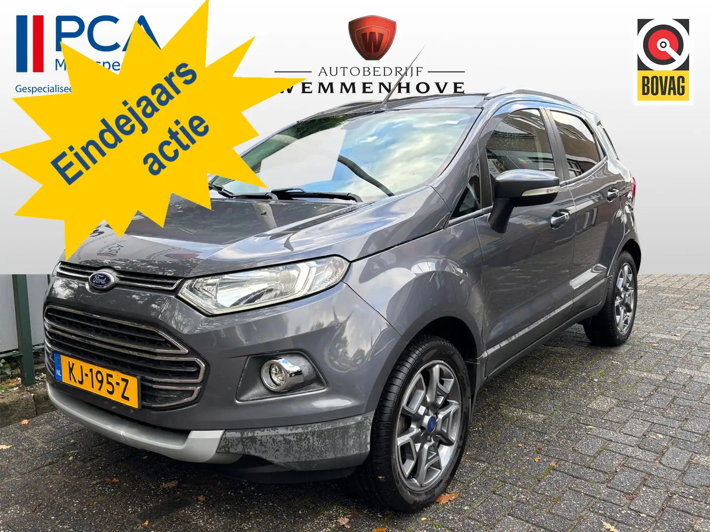 Ford EcoSport 1.0 EcoBoost Titanium Alu wielen/Airco-Ecc/Dakrail Gri - 1