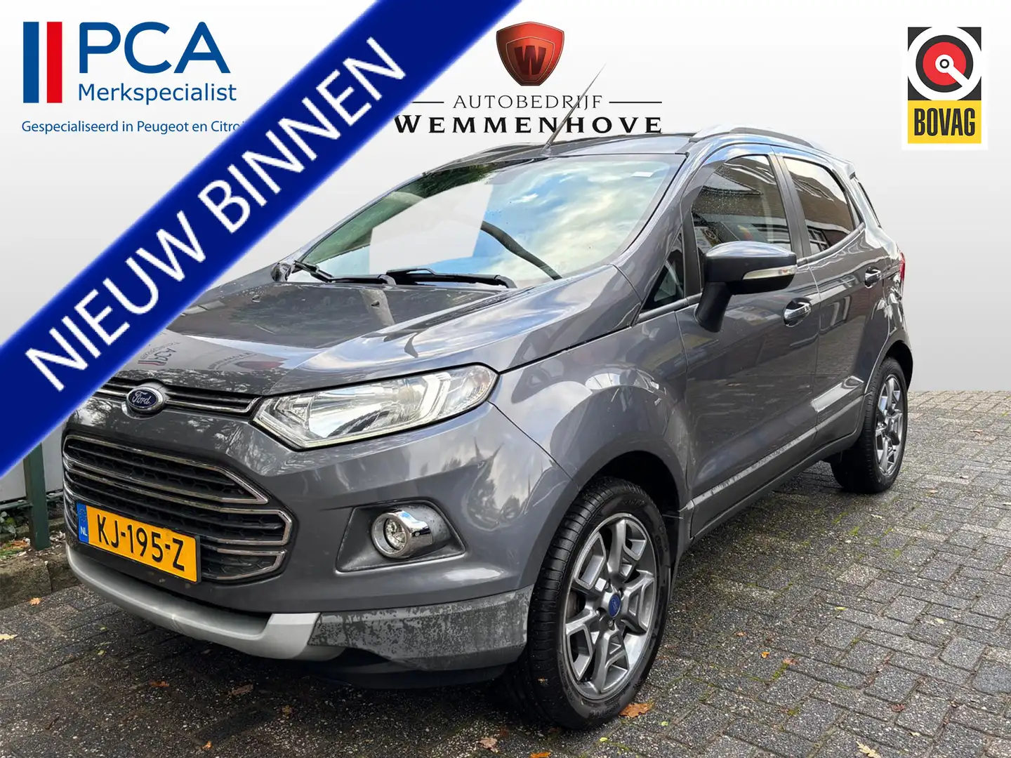 Ford EcoSport 1.0 EcoBoost Titanium Alu wielen/Airco-Ecc/Dakrail Grijs - 1