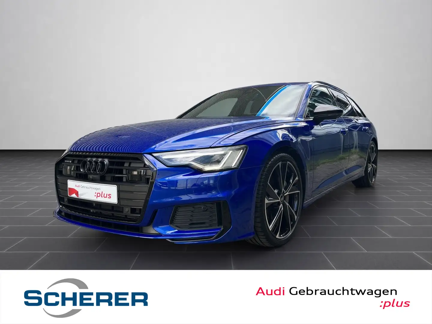 Audi A6 50TDI quattro Avant sport Bleu - 1