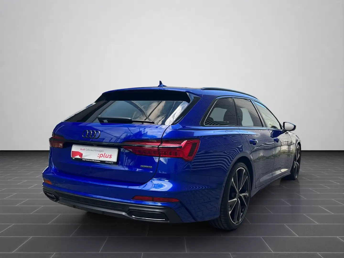 Audi A6 50TDI quattro Avant sport Bleu - 2