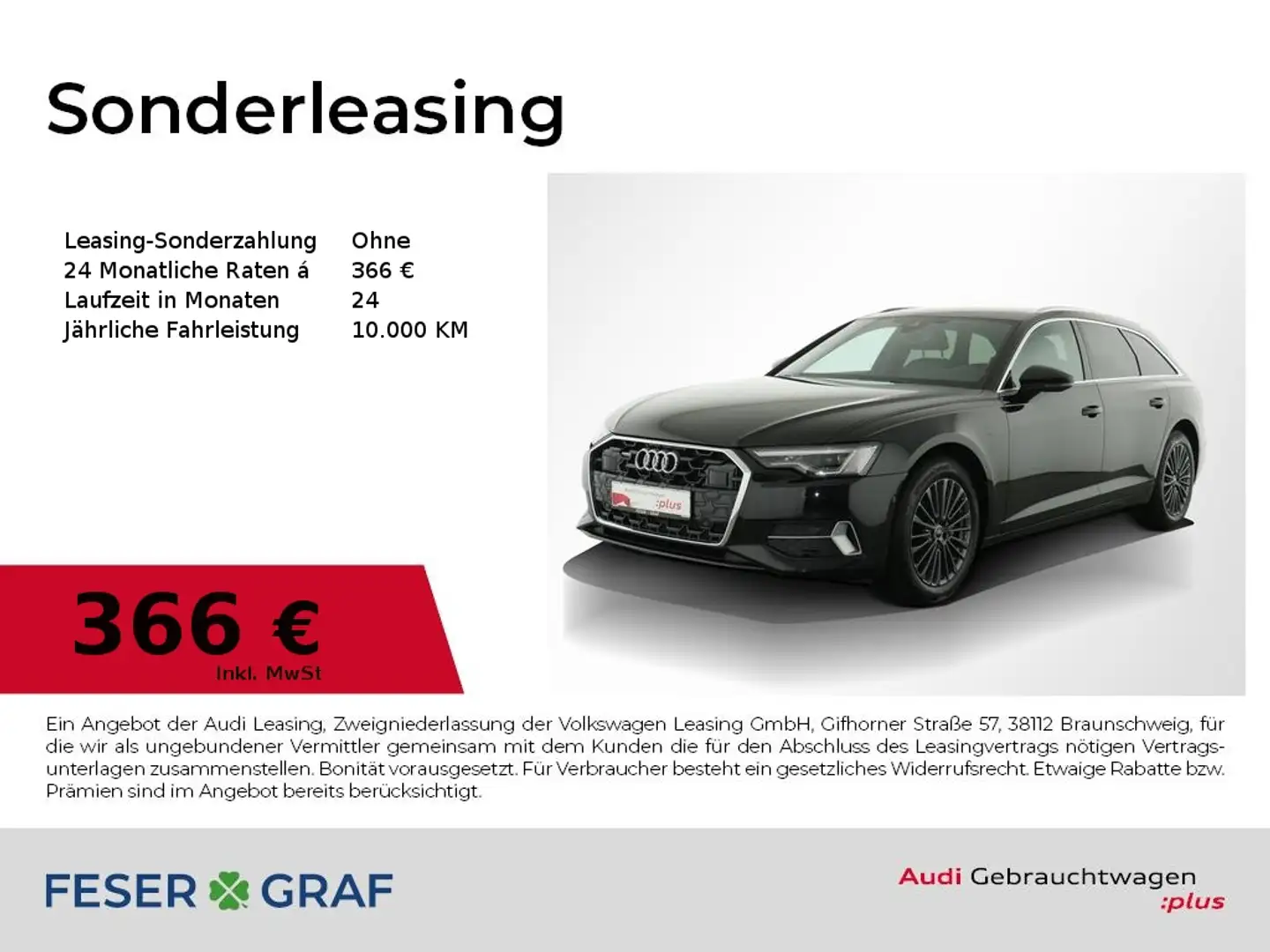 Audi A6 Avant 40 TDI q. Matrix/Leder/Memory/R-Kamera/18 Zo Schwarz - 1