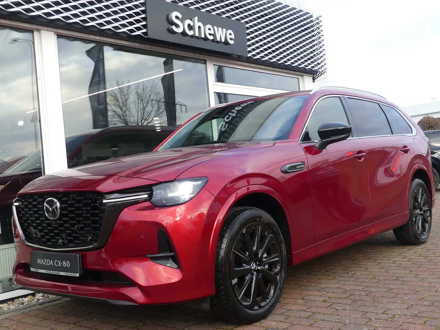 Mazda CX-80 e-SKYACTIV D 254 AWD HOMURA PLUS Rood - 1