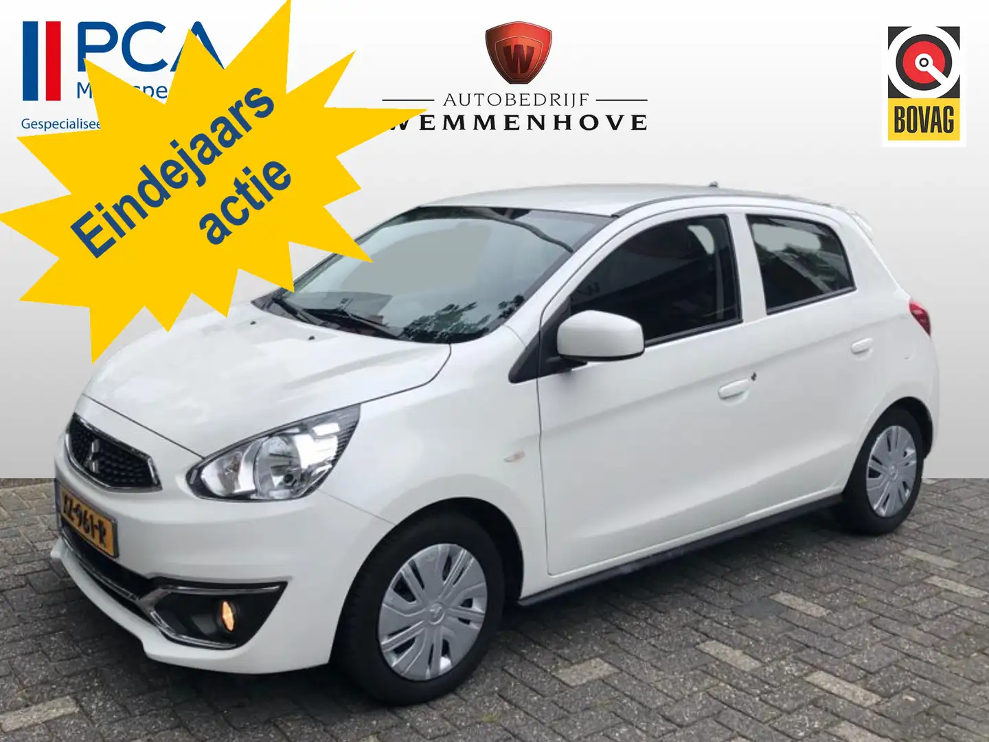 Mitsubishi Space Star 1.0 Cool+ Airco/CV/El.ramen Blanc - 1