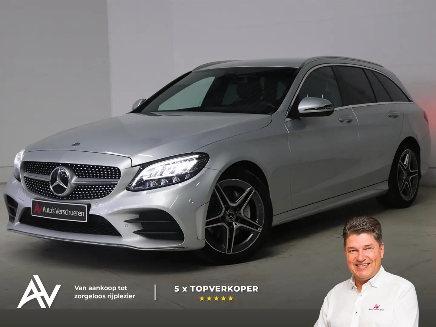 Mercedes-Benz C 160 Break AMG-Line 9G-Tronic ** Navi | Camera | Zet... Argent - 1