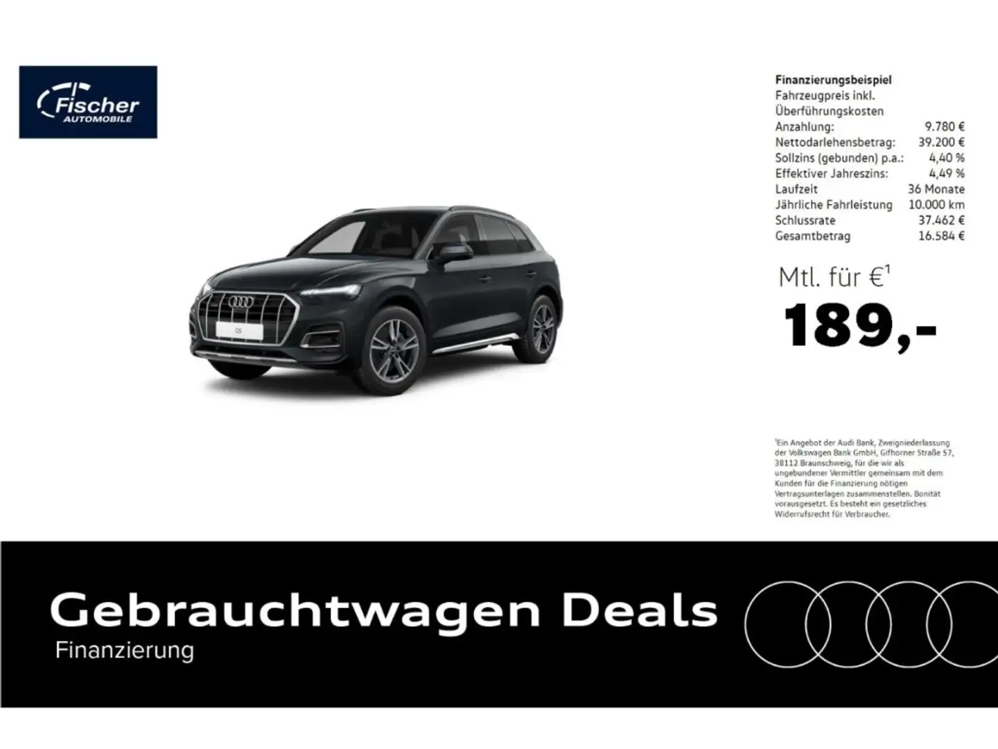 Audi Q5 45 TFSI qu. Advanced S-Line AHK/P-Dach/19'' Grau - 1