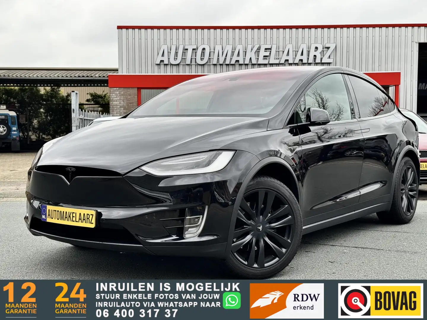 Tesla Model X 90D 7P Autopilot Luchtvering NAP Night pakket Zwart - 1