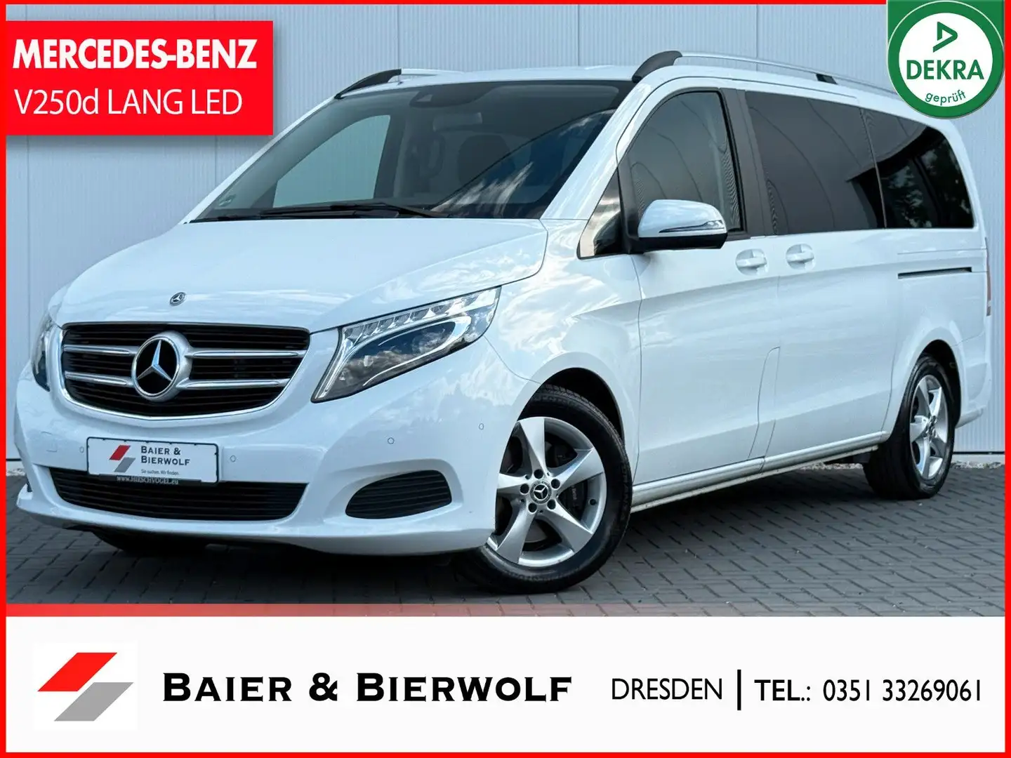 Mercedes-Benz V 250 EDITION lang 2xSCHIEBETÜR ILS LED RFK TOTW Bianco - 1