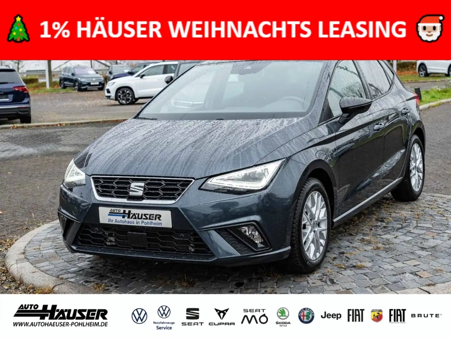 SEAT Ibiza FR 1.0 TSI DSG NAVI KAMERA ACC LED PDC FULL-LINK Grau - 1