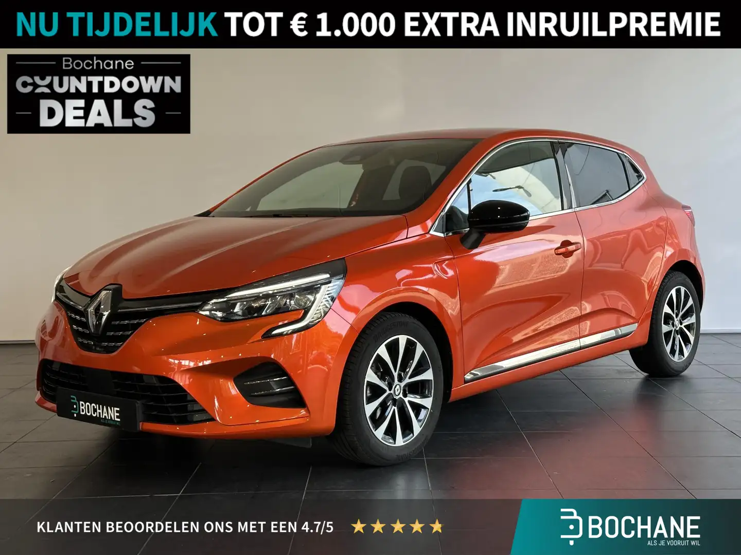 Renault Clio 1.0 TCe 90 Techno | ACHTERUITRIJCAMERA | PARKEERSE Orange - 1