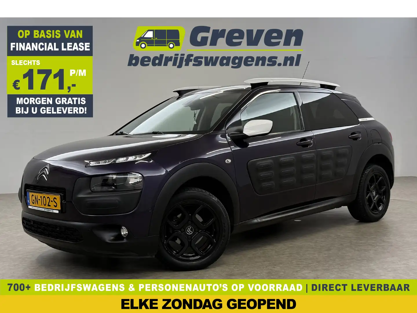 Citroen C4 1.6 e-HDi Shine Pano Virtual LED Clima Cruise Came Paars - 1