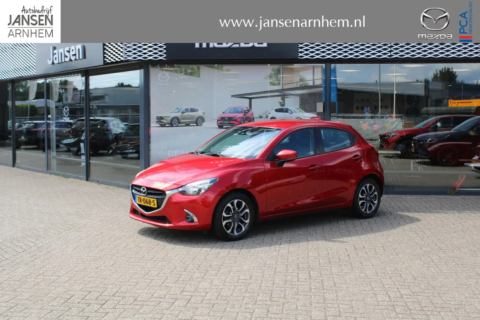 Mazda 2 1.5 Skyactiv-G Dynamic+ , Navi, Cruise, Airco, Blu Rood - 1