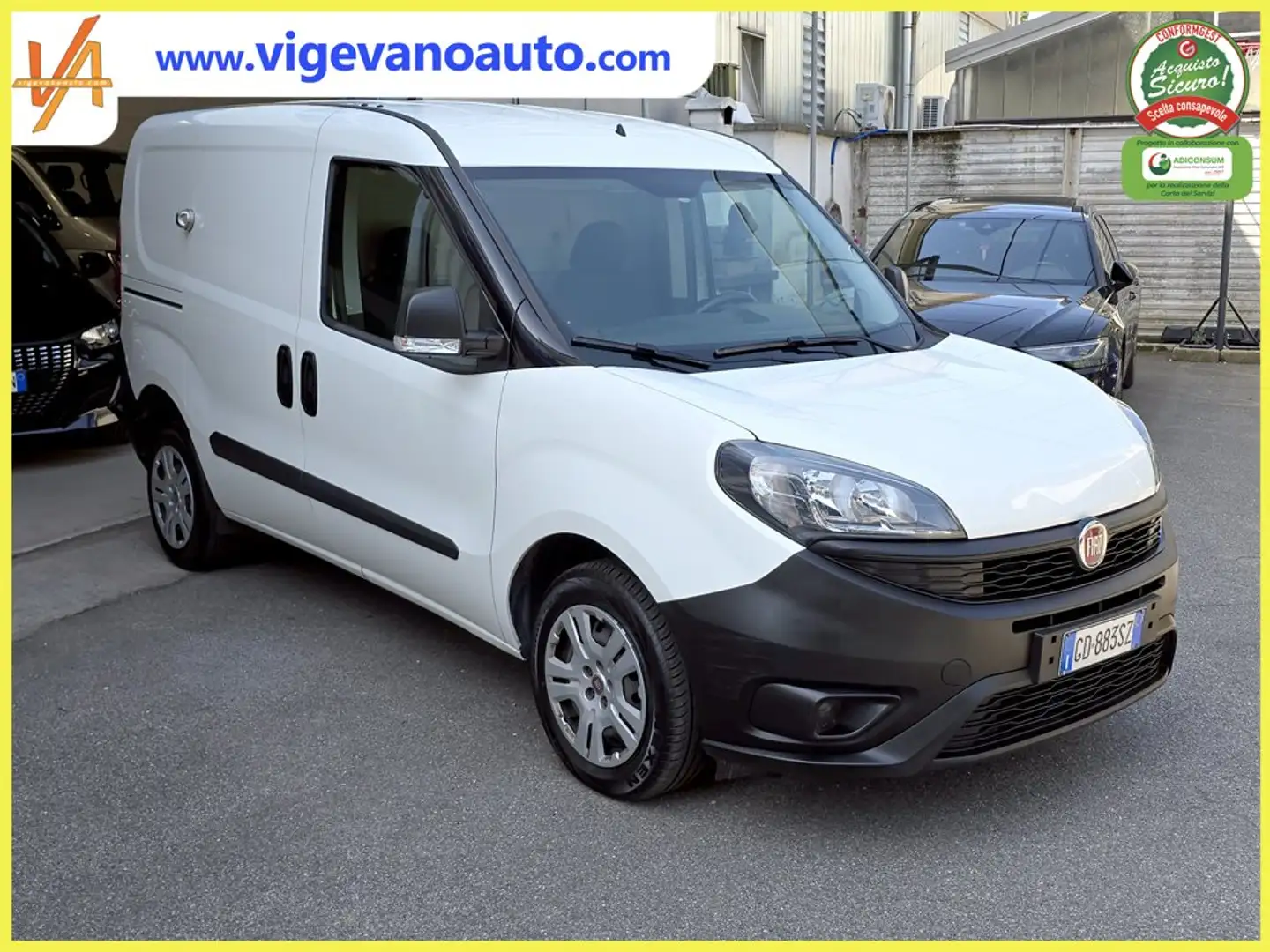 Fiat Doblo Doblo 1.3 mjt PC-TN Cargo E6D-D Temp- Evap -Isc Bianco - 2